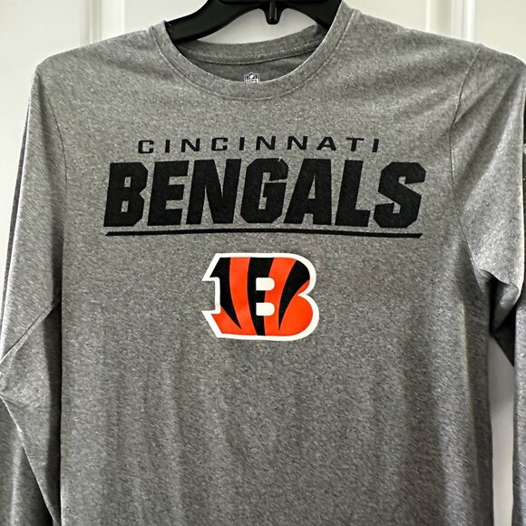 NFL Cincinnati Bengals Gray Long-Sleeve Shirt By New Era Combine Authentic Size - Picture 5 of 6